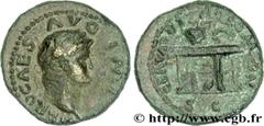 NERON(13/10/54-9/06/68)Nero Claudius Cوsar Drusus Germanicus Semis, (PB, ئ 18) N° v31_0174    Date : 64 Nom de l'atelier : Rome Métal : cuivre Diamètre : 18,00mm Axe des coins : 5h. Poids : 3,59g. Eta