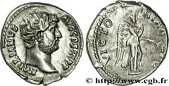 HADRIEN(11/08/117-10/07/138)Publius ئlius Hadrianus Denier N° v31_0245    Date : 135 Nom de l'atelier : Rome Métal : argent Diamètre : 18mm Axe des coins : 6h. Poids : 3,35g. Etat de conservation : TT
