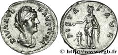 FAUSTINE MERE(+141)Annia Galeria FaustinaConsécration d'Antonin le Pieux Denier N° v31_0278    Date : c. 145 Nom de l'atelier : Rome Métal : argent Diamètre : 17,5mm Axe des coins : 6h. Poids : 2,97g.