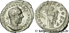 MACRIN(11/04/217-8/06/218)Marcus Opellius Macrinus Denier N° v31_0353    Date : 217 Nom de l'atelier : Rome Métal : argent Diamètre : 20mm Axe des coins : 6h. Poids : 2,89g. Degré de rareté : R1 Etat 