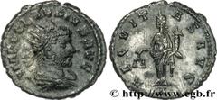 CLAUDE II LE GOTHIQUE(09/268-06-08/270)Marcus Aurelius Claudius Antoninien N° v31_0465    Date : 268 Nom de l'atelier : Syrie, Antioche Métal : billon Diamètre : 19,5mm Axe des coins : 12h. Poids : 3,
