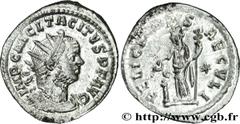 TACITE(11-12/275-06/276)Marcus Claudius Tacitus Aurelianus N° v31_0491    Date : 276 Nom de l'atelier : Gaule, Lyon Métal : billon Diamètre : 24mm Axe des coins : 6h. Poids : 3,19g. Etat de conservati