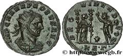 PROBUS(06-07/276-09/282)Marcus Aurelius Probus Aurelianus N° v31_0532    Date : 276 Nom de l'atelier : Thrace, Serdica Métal : billon Diamètre : 21mm Axe des coins : 6h. Poids : 3,14g. Etat de conserv