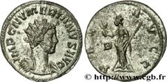 NUMERIEN(12/282-11/284)Marcus Aurelius NumerianusAuguste(03/283-11/284) Aurelianus N° v31_0538    Date : 283-284 Nom de l'atelier : Gaule, Lyon Métal : billon Diamètre : 22mm Axe des coins : 12h. Poid