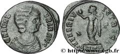 GALERIA VALERIA(+315) Galeria ValeriaFille de Dioclétien, femme de Galère - Augusta(308-311) Follis ou nummus N° v31_0586    Date : 308-310 Nom de l'atelier : Macédoine, Thessalonique Métal : cuivre D