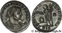 LICINIUS Ier(11/08/308-09/324)Valerius Licinianus Licinius Follis ou nummus N° v31_0595    Date : 312 Nom de l'atelier : Savie, Siscia Métal : cuivre Diamètre : 25mm Axe des coins : 6h. Poids : 4,36g.