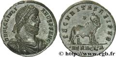JULIEN II LE PHILOSOPHE(6/11/355-26/06/363)Flavius Claudius JulianusAuguste(02/360-26/06/363) Double maiorina, (GB, ئ 1) N° v31_0675    Date : 363 Nom de l'atelier : Europe, Héraclée Métal : cuivre Di
