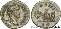 Roman coins ANTONINUS PIUS Type : Quadrans Date : 140 Mint name / Town : Rome Metal : copper Diameter : 18,5 mm Orientation dies : 6 h. Weight : 3,27 g. Rarity : R2 Obverse legend : ANTONINVS AVG - PI