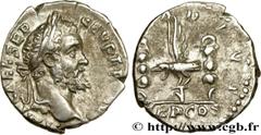 Roman coins SEPTIMIUS SEVERUS Type : Denier Date : 193 Mint name / Town : Rome Metal : silver Millesimal fineness : 650 ‰ Diameter : 18 mm Orientation dies : 6 h. Weight : 2,70 g. Rarity : R2 Obverse 
