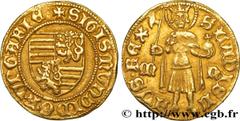 World coins HUNGARY - SIGISMUND I OF THE HOLY EMPIRE Type : Florin d’or ou gulden Date : (1390-1427) Date : n.d. Metal : gold Diameter : 20,5 mm Orientation dies : 8 h. Weight : 3,61 g. Edge : lisse R