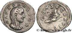 Roman coins PAULINA Type : Denier Date : 236 Mint name / Town : Rome Metal : silver Millesimal fineness : 500 ‰ Diameter : 20 mm Orientation dies : 12 h. Weight : 2,34 g. Rarity : R3 Obverse legend : 