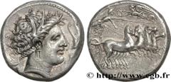 Greek Coins SICILY - SICULO-PUNIC - LILYBAION Type : Tétradrachme  Date : c. 330-305 AC.  Mint name / Town : Céphaloédium, Sicile  Metal : silver  Diameter : 25,5  mm Orientation dies : 12  h. Weight 