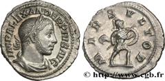 Roman coins SEVERUS ALEXANDER Type : Denier  Date : 232  Mint name / Town : Rome  Metal : silver  Millesimal fineness : 500  ‰ Diameter : 20  mm Orientation dies : 6  h. Weight : 3,08  g. Rarity : R1 