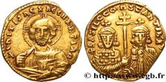 Byzantine coins BASIL II and CONSTANTINE VIII Type : Tetarteron  Date : 977-989  Mint name / Town : Constantinople  Metal : gold  Millesimal fineness : 1.000  ‰ Diameter : 21  mm Orientation dies : 6 