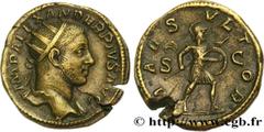 Roman coins SEVERUS ALEXANDER Type : Dupondius  Date : 232  Mint name / Town : Rome  Metal : copper  Diameter : 25,5  mm Orientation dies : 1  h. Weight : 10,34  g. Rarity : R2  Obverse legend : IMP A