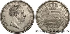 World coins GERMANY - SAXONY Type : 1 Thaler Antoine  Date : 1828  Mint name / Town : Leipzig  Quantity minted : 608839  Metal : silver  Millesimal fineness : 833  ‰ Diameter : 37  mm Orientation dies