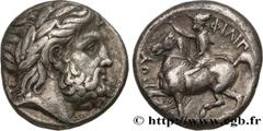 Greek Coins MACEDONIA - MACEDONIAN KINGDOM - PHILIP II Type : Tétradrachme  Date : c. 354/3-349/8 AC.  Mint name / Town : Macédoine, Pella  Metal : silver  Diameter : 24  mm Orientation dies : 12  h. 