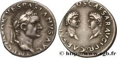 Roman coins VESPASIAN, TITUS and DOMITIAN Type : Denier  Date : janvier - juin  Mint name / Town : Rome  Metal : silver  Millesimal fineness : 900  ‰ Diameter : 18,5  mm Orientation dies : 6  h. Weigh
