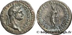 Roman coins DOMITIANUS Type : Denier  Date : 1er janvier - 13 septembre  Mint name / Town : Rome  Metal : silver  Millesimal fineness : 900  ‰ Diameter : 19  mm Orientation dies : 6  h. Weight : 3,39 