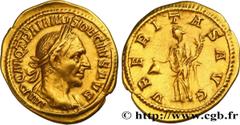 Roman coins TRAJAN DECIUS Type : Aureus  Date : 250  Mint name / Town : Rome  Metal : gold  Millesimal fineness : 1000  ‰ Diameter : 21  mm Orientation dies : 12  h. Weight : 3,85  g. Rarity : R2  Off