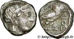 ATTIQUE - ATHENES(393-323 avant J.-C.) Tétradrachme N° v32_0036    Date : c. 350 AC. Nom de l'atelier : Athènes Métal : argent Diamètre : 22,5mm Axe des coins : 9h. Poids : 16,70g. Etat de conservatio