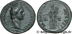 DOMITIEN(12/69-18/09/96)Titus Flavius Domitianus Auguste(13/09/81-18/09/96) As, (MB, ئ 27) N° v32_0194    Date : 87 Nom de l'atelier : Rome Métal : bronze Diamètre : 27,5mm Axe des coins : 6h. Poids :