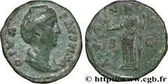 FAUSTINE MERE(+141)Annia Galeria FaustinaConsécration d'Antonin le Pieux As, (MB, ئ 27) N° v32_0256    Date : 148 Nom de l'atelier : Rome Métal : bronze Diamètre : 26,5mm Axe des coins : 11h. Poids : 
