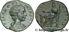 JULIA SOEMIAS(+222)Julia SoوmiasMère d'Elagabal, fille de Julia Maésa, sœur de Julia Mamée - Augusta(219-222) Dupondius, (MB, ئ 23) N° v32_0328    Date : 219 Nom de l'atelier : Rome Métal : cuivre Dia