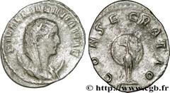 MARINIANE(+ c. 253) MarinianaFemme de Valérien Ier Antoninien N° v32_0407    Date : 256-257 Nom de l'atelier : Rome Métal : billon Diamètre : 22mm Axe des coins : 6h. Poids : 2,37g. Degré de rareté : 
