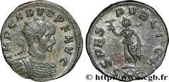 CARUS(09/282-07/283)Marcus Aurelius Carus Aurelianus N° v32_0512    Date : 282 Nom de l'atelier : Italie, Ticinum Métal : billon Diamètre : 21,5mm Axe des coins : 12h. Poids : 4,33g. Degré de rareté :