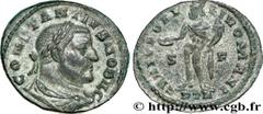 CONSTANCE Ier CHLORE(1/03/293-25/07/306)Flavius Valerius ConstantiusCésar(1/03/293-1/05/305) Follis ou nummus N° v32_0552    Date : 303-305 Nom de l'atelier : Belgique, Trèves Métal : cuivre Diamètre 