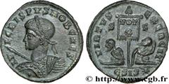 CRISPUS(1/04/317-09/326)Flavius Julius CrispusCésar(317-326) Centenionalis ou nummus N° v32_0643    Date : 320 Nom de l'atelier : Savie, Siscia Métal : cuivre Diamètre : 19,5mm Axe des coins : 7h. Poi