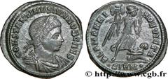 CONSTANTIN II(1/03/317-04/340)Flavius Claudius Julius ConstantinusCésar(1/03/317-9/09/337) Centenionalis ou Nummus N° v32_0666    Date : 324-325 Nom de l'atelier : Pannonie, Sirmium Métal : cuivre Dia