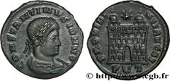 CONSTANTIN II(1/03/317-04/340)Flavius Claudius Julius ConstantinusCésar(1/03/317-9/09/337) Centenionalis ou nummus, imitation ? N° v32_0670    Date : 326 Nom de l'atelier : Emilie, Ticinum Métal : cui