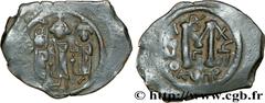 HERACLIUS, HERACLIUS CONSTANTIN et MARTINE(614-638) Follis N° v32_0776    Date : 626-627 Nom de l'atelier : Chypre Métal : cuivre Diamètre : 25,5mm Axe des coins : 6h. Poids : 5,83g. Degré de rareté :