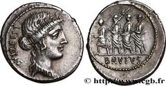 Roman coins BRUTUS Type : Denier  Date : 54 AC.  Mint name / Town : Rome  Metal : silver  Millesimal fineness : 950  ‰ Diameter : 21  mm Orientation dies : 2  h. Weight : 4,06  g. Rarity : R1  Obverse