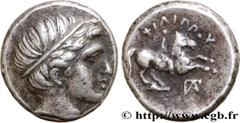 Greek Coins MACEDONIA - MACEDONIAN KINGDOM - PHILIP II Type : Cinquième de tétradrachme  Date : c. 323/322 - 316/315 AC.  Mint name / Town : Amphipolis,Macédoine  Metal : silver  Diameter : 13  mm Ori