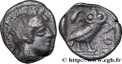 Greek Coins ATTICA - ATHENS Type : Hemiobole  Date : c. 485-480 AC.  Mint name / Town : Athènes, Attique  Metal : silver  Diameter : 9  mm Orientation dies : 9  h. Weight : 0,33  g. Rarity : R2  Obver