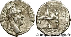 Roman coins SEPTIMIUS SEVERUS Type : Denier  Date : 193  Mint name / Town : Rome  Metal : silver  Millesimal fineness : 650  ‰ Diameter : 18  mm Orientation dies : 6  h. Weight : 2,70  g. Rarity : R2 