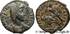 Roman coins CONSTANTIUS II Type : Maiorina  Date : 350-355  Mint name / Town : Antioche  Metal : copper  Diameter : 23  mm Orientation dies : 5  h. Weight : 6,66  g. Officine : 6e  Obverse legend : D 
