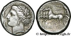 SICILE - SYRACUSE(317-289 avant J.-C.)Agathoklès, tyran de Syracuse(317-305 avant J.-C.) Tétradrachme N° v34_0067    Date : c.310-305 AC. Nom de l'atelier : Syracuse Métal : argent Diamètre : 24mm Axe