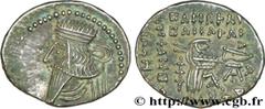 ROYAUME PARTHE - VOLOGESE III(105-147) Drachme N° v34_0296    Nom de l'atelier : Ecbatane Métal : argent Diamètre : 18mm Axe des coins : 12h. Poids : 3,71g. Etat de conservation : TTB+ Prix de départ 