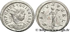 TACITE(11-12/275-06/276)Marcus Claudius Tacitus Aurelianus N° v34_0785    Date : 276 Nom de l'atelier : Italie, Ticinum Métal : billon Diamètre : 22mm Axe des coins : 12h. Poids : 4,10g. Etat de conse