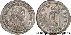 DIOCLETIEN(20/11/284-1/05/305)Caius Aurelius Valerius DiocletianusAuguste (20/11/284-1/05/305) Aurelianus N° v34_0829    Date : 286-287 Nom de l'atelier : Italie, Ticinum Métal : billon Diamètre : 23,