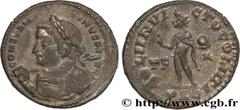 CONSTANTIN Ier LE GRAND(25/07/306-22/05/337)Flavius Valerius ConstantinusAuguste (25/12/307-22/05/337) Follis ou nummus N° v34_0930    Date : 315 Nom de l'atelier : Lyonnaise, Lyon Métal : cuivre Diam