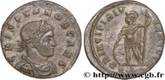 CRISPUS(1/04/317-09/326)Flavius Julius CrispusCésar(317-326) Follis ou nummus N° v34_0984    Date : 318 Nom de l'atelier : Viennoise, Arles Métal : cuivre Diamètre : 19,5mm Axe des coins : 6h. Poids :