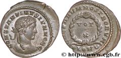 CONSTANTIN II(1/03/317-04/340)Flavius Claudius Julius ConstantinusCésar(1/03/317-9/09/337) Centenionalis ou nummus N° v34_1003    Date : 323-324 Nom de l'atelier : Bretagne, Londres Métal : cuivre Dia