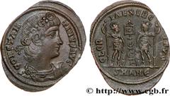CONSTANTIN II(1/03/317-04/340)Flavius Claudius Julius ConstantinusAuguste(9/09/337-04/340) Centenionalis ou nummus N° v34_1016    Date : 337 Nom de l'atelier : Syrie, Antioche Métal : cuivre Diamètre 