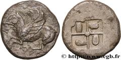 Greek Coins CORINTHIA - CORINTH Type : Statère  Date : c. 545-500 AC.  Mint name / Town : Corinthe, Corinthie  Metal : silver  Diameter : 20  mm Weight : 8,03  g. Rarity : R2  Obverse legend : Q archa