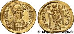 Roman coins ZENO Type : Solidus  Date : c. 476-491  Mint name / Town : Constantinople  Metal : gold  Millesimal fineness : 1000  ‰ Diameter : 19  mm Orientation dies : 6  h. Weight : 4,30  g. Officine